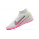 Nike Superfly 8 Academy TF Pink White Black Yellow Men High Football Boots