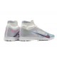 Nike Superfly 8 Academy TF Pink White Blue Men High Football Boots