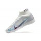 Nike Superfly 8 Academy TF Pink White Blue Men High Football Boots