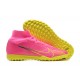 Nike Superfly 8 Academy TF Pink Yellow Men High Football Boots