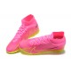 Nike Superfly 8 Academy TF Pink Yellow Men High Football Boots