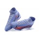 Nike Superfly 8 Academy TF Purple Black Light/Orange High Men Football Boots