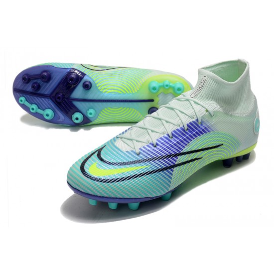 Nike Superfly 8 Elite AG High Light Green Turqoise Women/Men Football Boots