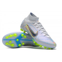 Nike Superfly 8 Elite AG High White Multi Women/Men Football Boots