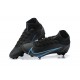 Nike Superfly 8 Elite FG Black Blue High Men Football Boots