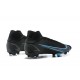 Nike Superfly 8 Elite FG Black Blue High Men Football Boots