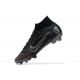 Nike Superfly 8 Elite FG Black Gold Gray High Men Football Boots