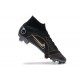 Nike Superfly 8 Elite FG Black Gold Gray High Men Football Boots