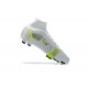 Nike Superfly 8 Elite FG Grey Green Black High Men Football Boots