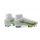 Nike Superfly 8 Elite FG Grey Green Black High Men Football Boots