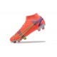 Nike Superfly 8 Elite FG Light/Orange Green Blue High Men Football Boots