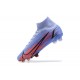 Nike Superfly 8 Elite FG LightPurple Black Orange High Men Football Boots