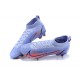 Nike Superfly 8 Elite FG LightPurple Orange Black High Men Football Boots