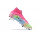 Nike Superfly 8 Elite FG Pink Green Blue Black High Men Football Boots