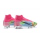 Nike Superfly 8 Elite FG Pink Green Blue Black High Men Football Boots