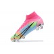 Nike Superfly 8 Elite FG Pink Green Blue Black High Men Football Boots