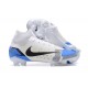 Nike Superfly 8 Elite FG White Blue Black High Men Football Boots