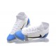 Nike Superfly 8 Elite FG White Blue Black High Men Football Boots