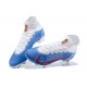 Nike Superfly 8 Elite FG White Blue Orange High Men Football Boots