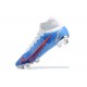 Nike Superfly 8 Elite FG White Blue Orange High Men Football Boots