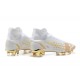 Nike Superfly 8 Elite FG White Gold High Men Football Boots