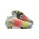 Nike Superfly 8 Elite FG White Pink Yellow Black High Men Football Boots