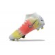 Nike Superfly 8 Elite FG White Pink Yellow Black High Men Football Boots