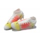 Nike Superfly 8 Elite FG White Pink Yellow Black High Men Football Boots