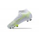 Nike Superfly 8 Elite FG White Yellow Black High Men Football Boots