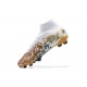 Nike Superfly 8 Elite FG White Yellow Brown High Men Football Boots