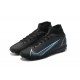 Nike Superfly 8 Elite TF High Black Blue Men Football Boots