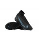 Nike Superfly 8 Elite TF High Black Blue Men Football Boots
