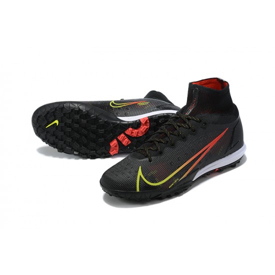 Nike Superfly 8 Elite TF High Black Yellow Men Football Boots