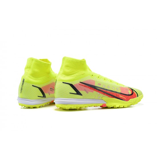Nike Superfly 8 Elite TF High Yellow Orange Men Football Boots