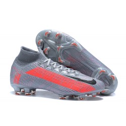 Nike Superfly VII 7 Elite SE FG Black Orange Silver High Men Football Boots