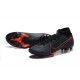 Nike Superfly VII 7 Elite SE FG Black Red High Men Football Boots