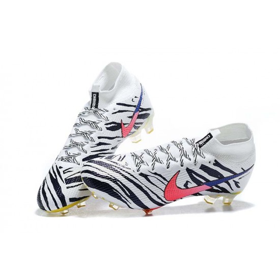 Nike Superfly VII 7 Elite SE FG Black White Pink Blue Gold High Men Football Boots