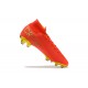 Nike Superfly VII 7 Elite SE FG Gold Red Black High Men Football Boots