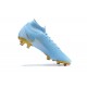 Nike Superfly VII 7 Elite SE FG Light/Blue Gold White High Men Football Boots