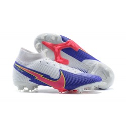 Nike Superfly VII 7 Elite SE FG Light/Blue Yellow Pink High Men Football Boots