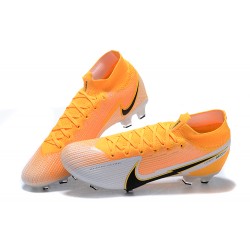 Nike Superfly VII 7 Elite SE FG Light/Orange Black White High Men Football Boots