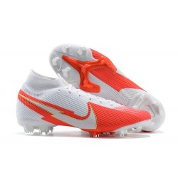 Nike Superfly VII 7 Elite SE FG Light/Orange White High Men Football Boots