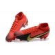 Nike Superfly VII 7 Elite SE FG Red Black Gold High Men Football Boots