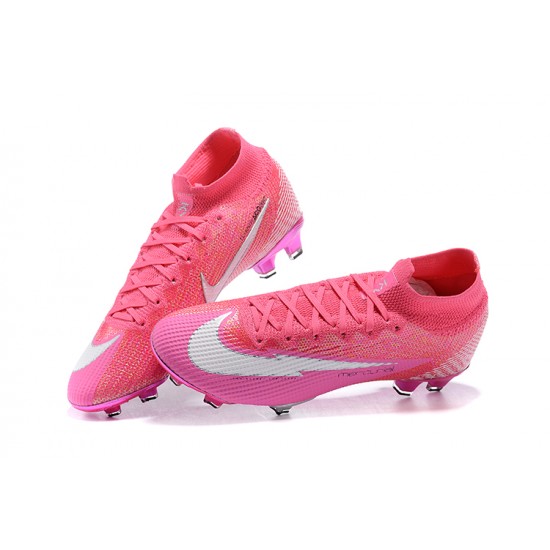 Nike Superfly VII 7 Elite SE FG White LightPink Lce High Men Football Boots