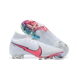 Nike Superfly VII 7 Elite SE FG White LightPink Light/Blue High Men Football Boots