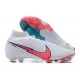 Nike Superfly VII 7 Elite SE FG White Pink Blue High Men Football Boots