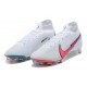 Nike Superfly VII 7 Elite SE FG White Pink Blue High Men Football Boots