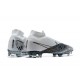 Nike Superfly VII 7 Elite SE FG White Silver Blue High Men Football Boots