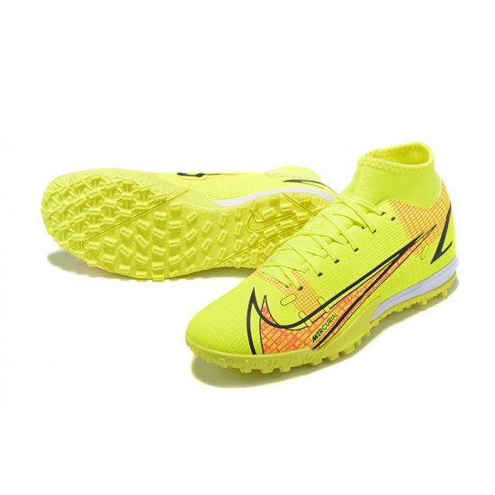 Nike Vapor 14 Academy TF High Orange Yellow Men Football Boots