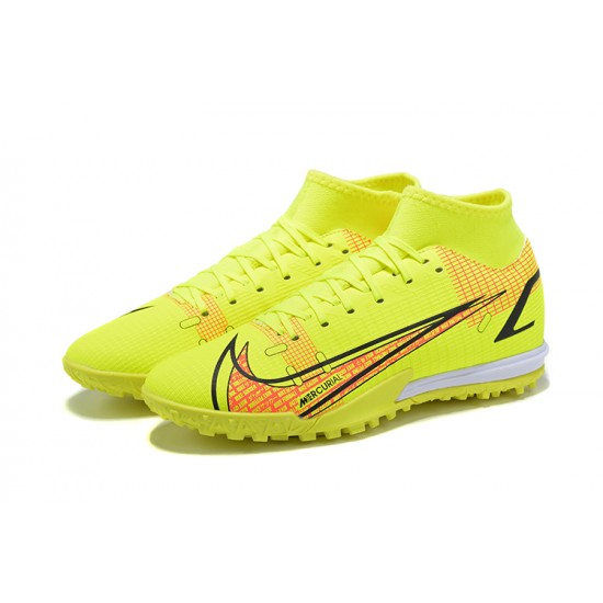 Nike Vapor 14 Academy TF High Orange Yellow Men Football Boots